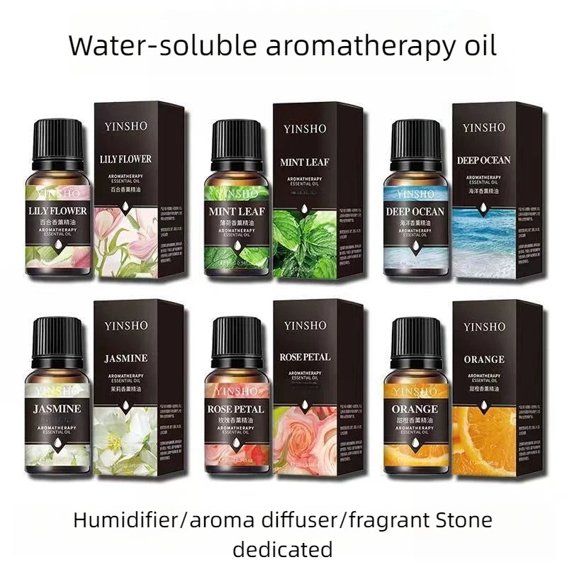 17 Düfte 10ml Ätherische Öle – Für Aroma-Diffusor und Luftbefeuchter, wasserlöslich, mit Lavendel, Rose, Eukalyptus, weißem Pfirsich, Oolong und mehr